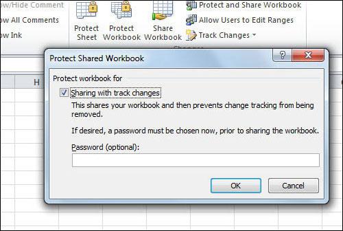 Protect Workbook Track Changes