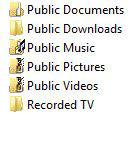 Public Folders in Windows 7