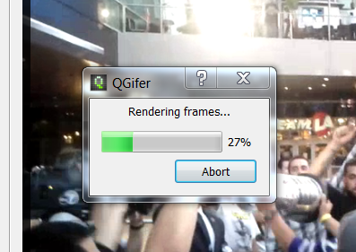 Rendering screen of QGifer