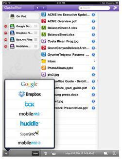 Quickoffice Mobile Suite iPad