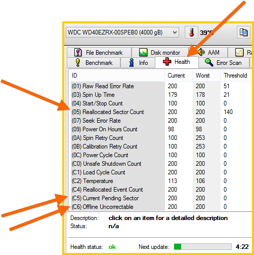 Reallocated Sector Count Pending Offline Uncorrectable Smart Data.png