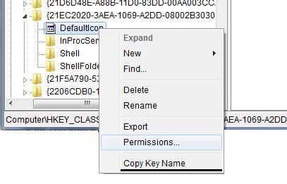 Registry Entry Change Permissions