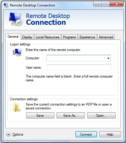 remote desktop connection windows8