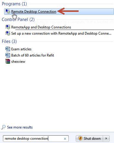 Remote Desktop Connection