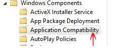 Remove Application Compatibility Tab