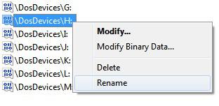 Renaming Dos Devices Mounted Devices