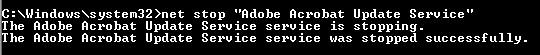 Restarted Adobe Service Using Command Prompt