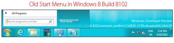 Restore old start menu in Windows 8