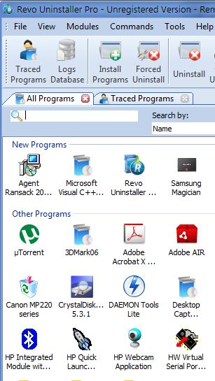 Revo Uninstaller Pro main window