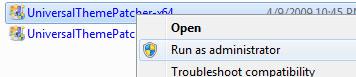 run as  administrator theme patcher