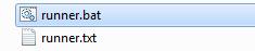 Runner Batch Script