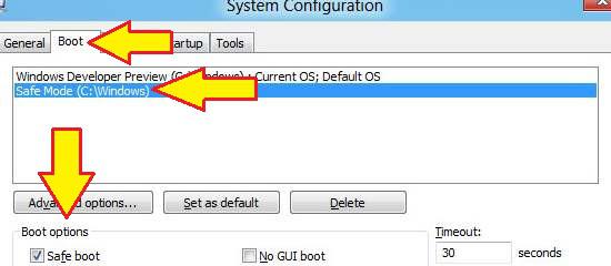 System Configuration, Safe Mode Part 1