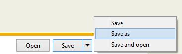 Save As Option Ie10