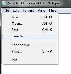 Save Notepad File As Html Bat Xml 1
