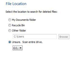 Scan Entire Drive For Deleted Photos