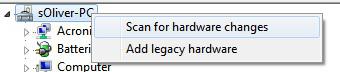 Scan For Hardware Changes Device Manager