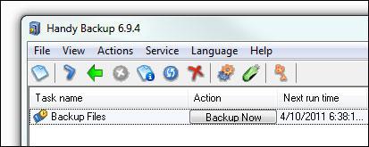 Scheduling Backup in Windows 7