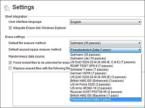 Secure file deletion