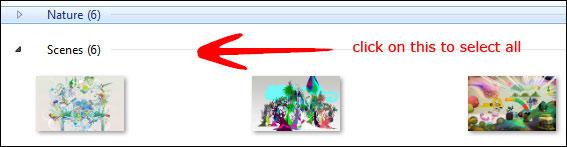 Select all Windows 7 Themes