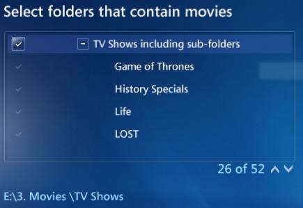 Select Folders That Contain Movies Tv Shows