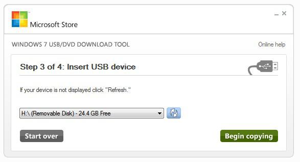 Selecting Usb Device 1