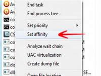 Set affinity