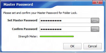 set master password in folder lock 7