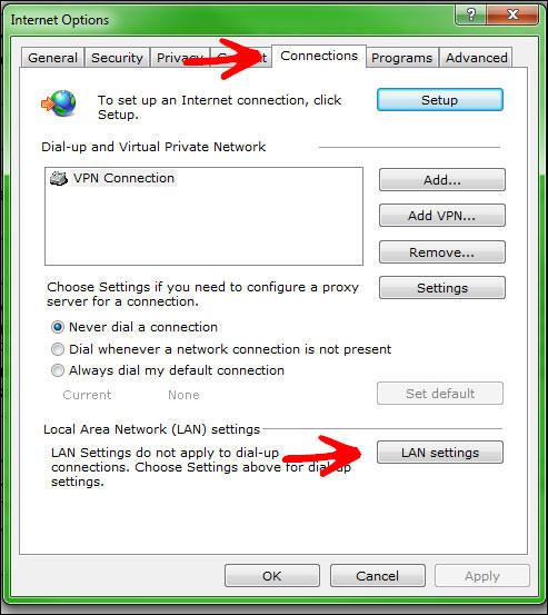 Setting Up A Proxy in Internet Explorer 9