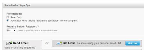 Share sugarsync folder