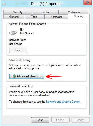 Sharing Hard drive