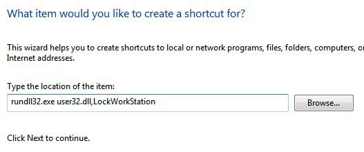 Shortcut Location Path 1