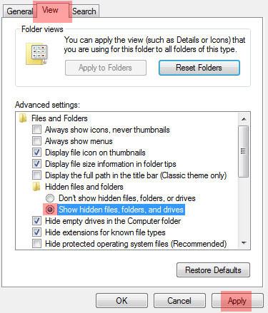 Show Hidden Files Folders And Drives