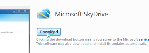SkyDrive Download app