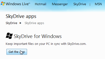 Skydrive for Windows
