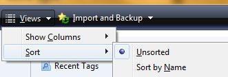 how to sort and alphabetize favorites in windows 7