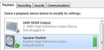 Speaker Realtek Main