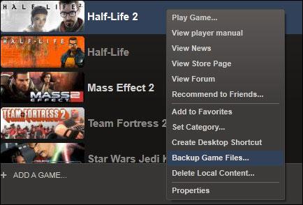 Steam backup games files