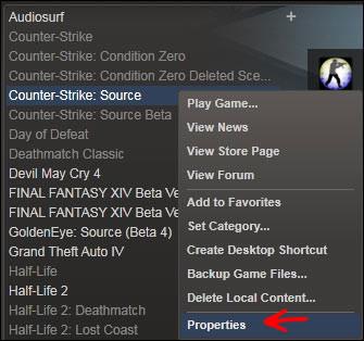 Steam Game Properties
