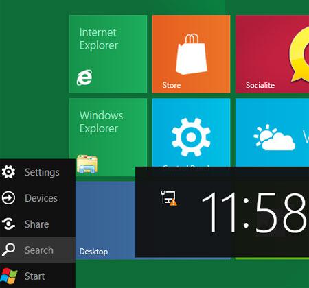 step-1-how to lower brightness in Windows 8