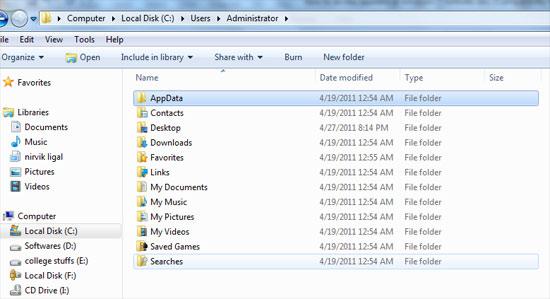 step-11-how to access appdata in windows 7