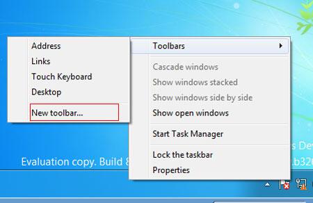 step-2-how to add quicklaunch toolbar in Windows 8