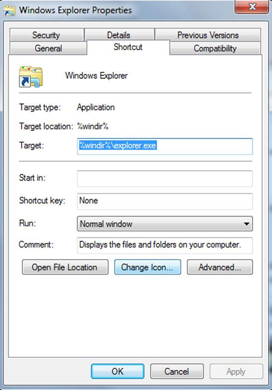 step-2-how to change explorer icon in Windows 7