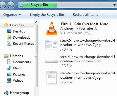 step-2-how to recover deleted files from recycle bin in windows 7
