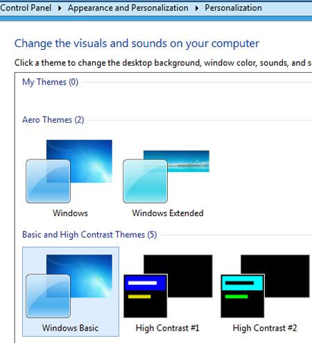 step-3-how to enable aero in Windows 8
