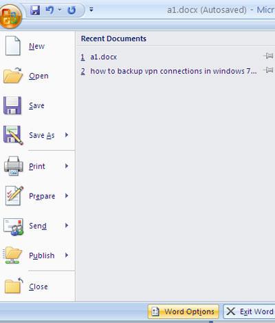 step-3-how to recover unsaved word documents in Windows 7