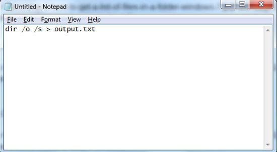 step-4- how to get a list of files in a folder windows 7