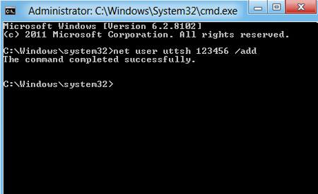 step-5-how to add or remove user accounts in Windows 8 via command prompt