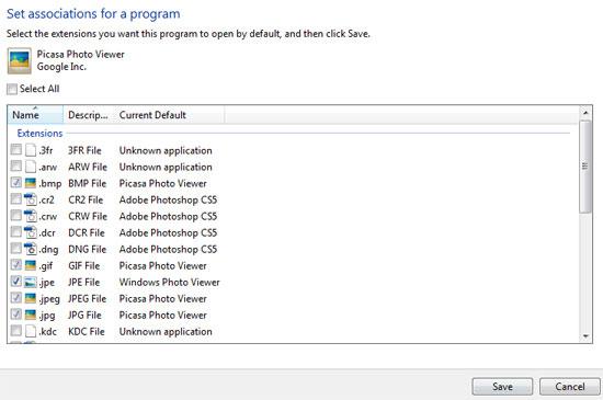 step5-how to change default programs in Windows 7