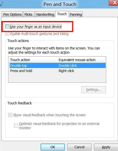 step-5-how to disable touch screen on Windows 8