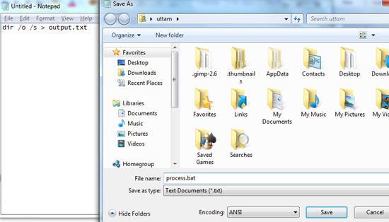 step-5- how to get a list of files in a folder windows 7